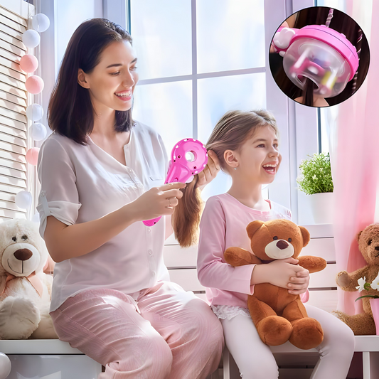 Uređaj za pletenje kose sa šarenim koncima