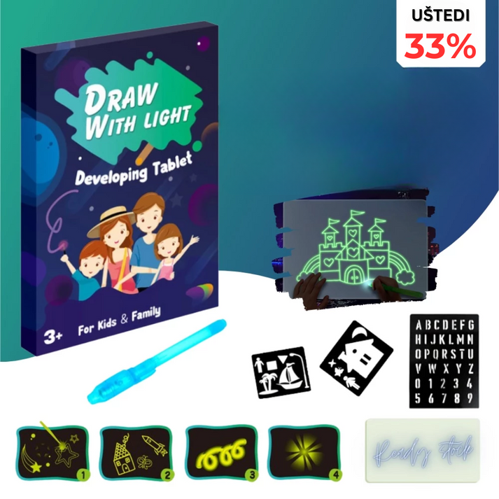 ✨ Tabla za Crtanje Svetlom – (1+1 GRATIS)