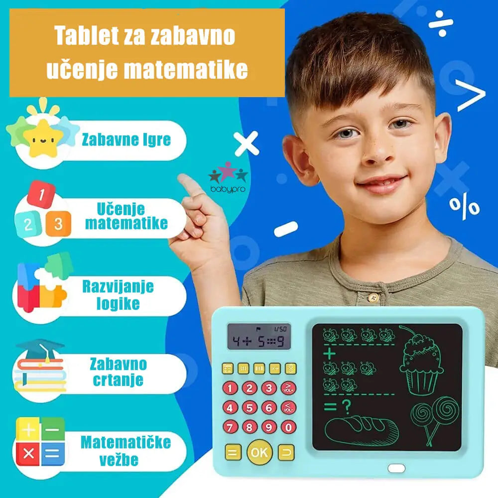 TABLET ZA ZABAVNO UČENJE MATEMATIKE
