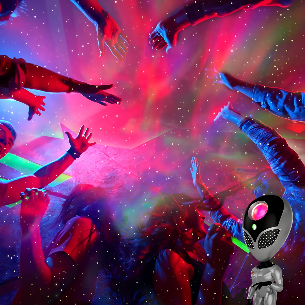 Galaxy projektor - Alien lampa za zvezdano nebo