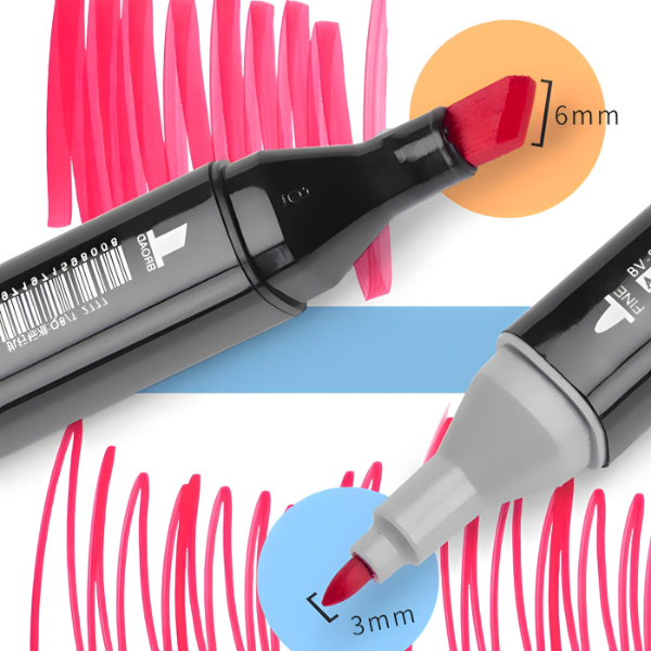 Set od 80 dvostranih markera