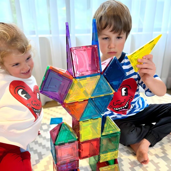 Magnetne kocke 45 delova 3D magnetne plocice