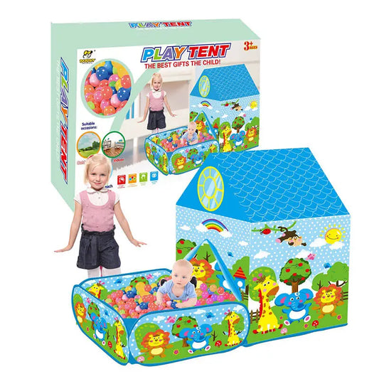 🏠 Šator kućica sa dvorištem i lopticama