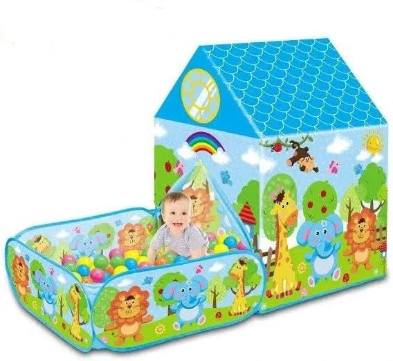 🏠 Šator kućica sa dvorištem i lopticama